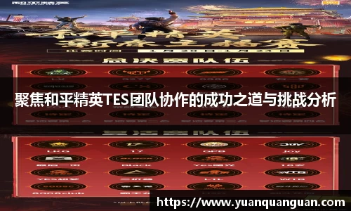 聚焦和平精英TES团队协作的成功之道与挑战分析
